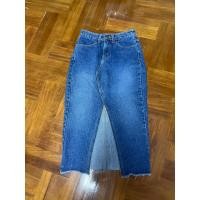 ราคา กระโปรงยีนส์ทรงยาวผ่าหน้าไซส์ s (21894791082)