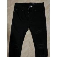 ราคา กางเกงยีนส์ดำ H&M skinny มือสอง (15952751389)