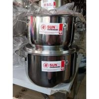 ราคา หม้อต้มขนาด 26 และ 30 ซม. ตราพระอาทิตย์ SUN 'Z (เครือหัวม้าลาย) (4411390345)