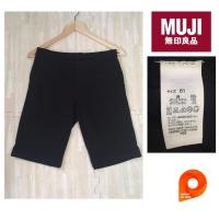 ราคา **ติดจอง** Muji กางเกงขาสั้น สีดำ เอว 27" สภาพใหม่ (2295309702)