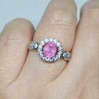ราคา แหวนพลอยชมพู พลอยพิงค์แซฟไฟร์ พลอยแท้ค่ะ (25472643043)