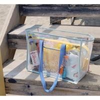 ราคา พลาสติกใสINS กระเป๋าพลาสติกแบบใส ว่ายน้ำออกกำลังกาย กระเป๋าPVC Beach Bag (22650428255)