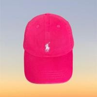 ราคา หมวก polo มือสองของแท้ สีชมพูปักขาว (23350796065)