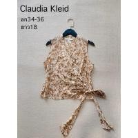 ราคา Claudia kleid เสื้อผูกข้างผ้าดีใส่สบายสภาพดีค่ะไม่มีตำหนิ (29773272032)
