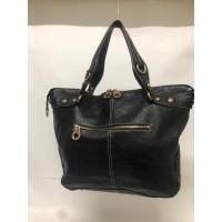 ราคา กระเป๋ามือสอง PAUL FRANK หนังแท้ สีดำ อะไหล่ทอง ขนาด 13 นิ้ว พร้อมส่ง (24177385042)