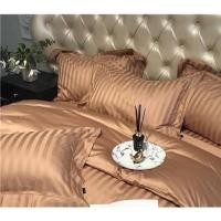 ราคา ชุดผ้าปูที่นอน ชุดเครื่องนอน ลายริ้ว 6/5/3.5 ฟุต พร้อมผ้านวมหนา 8 ฟุต สีน้ำตาลทอง สีพื้น เกรด premium (22477780297)