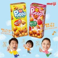 ราคา Meiji "Pucca" Chocolate Japan プッカチョコレート เมจิ ขนมสอดไส้ พุคคา 3รส ยอดฮิต 43g. (43752468455)
