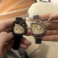 ราคา SANRIO นาฬิกาข้อมือ ลายการ์ตูน Hello Kitty ประดับโบว์ เพชร สําหรับเด็กผู้หญิง (24865470781)