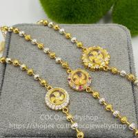 ราคา สร้อยข้อมือกังหันล้อมเพชร กำไลกังหันลม สองกษัตริย์ สร้อยข้อมือพร้อมจี้กังหันนำโชค (ฟรีไซส์) (26677867673)