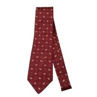 ราคา เนคไท DAKS Silk Crimson Red Geometric Japan เนคไทแบรนด์เนม ของแท้ (27776453225)
