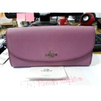 ราคา  กระเป๋าสตางค์ ใบยาวฝาพับ Coach แท้ (5907596542)