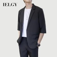 ราคา IELGY แขนสามในสี่ชุดลําลองแขนสั้นผู้ชายหลวมและหลากหลายบางแขนเสื้อสูทแจ็คเก็ต (25964432715)