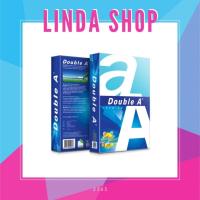 ราคา [1 รีม] Double A กระดาษถ่ายเอกสาร A4 80 แกรม 500 แผ่น จำหน่าย 1 รีม (22252517327)