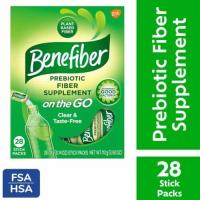 ราคา ไฟเบอร์ แบบกล่อง Benefiber Plant-Based Prebiotic Fiber Supplement, Clear and Taste-Free, 28 Stick Packs, 0.14 oz (29286895751)
