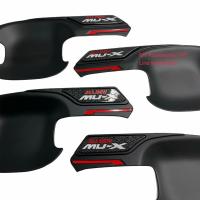 ราคา MU-X 2021 เบ้ากันรอยแบบปีก มิวเอ็กซ์ MUX สีดำโลโก้แดง K. (9856207564)