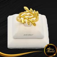 ราคา Ring (No.73RD) แหวนหุ้มทอง แหวนผู้หญิง แหวนแฟชั่นทองชุบ แหวนใบมะกอก นน.1 สลึง งานเคลือบแก้วหนาพิเศษ ชุบทองไมครอน (16190480073)