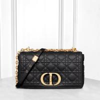 ราคา สินค้าแท้มือสอง กระเป๋า Dior Caro chain กระเป๋าสะพายไหล่ (43701205494)