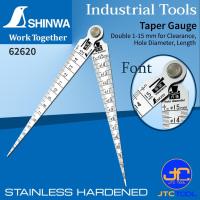 ราคา Shinwa เตเปอร์เกจดับเบิ้ล ขนาด 1-15มิล รุ่น 62620 - Taper Gauge Double Size 1-15mm. No.62620 (9534291876)