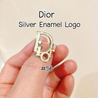 ราคา Dior Silver Enamel Logo (ของแท้) (1325288164)