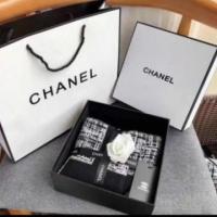 ราคา พร้อมส่งผ้าคลุม ผ้าพันคอChanel ผ้าขนสัตว์เทียม อุปกรณ์ครบ (5461404189)
