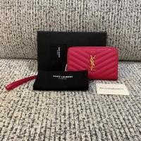 ราคา YSLกระเป๋าสตางค์กลาง คาร์เวียสีชมพูมือสอง (2483764662)