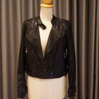 ราคา เสื้อหนังสีดำ เสื้อเจ็คเก็ตหนังสีดำ (1630388780)