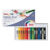 ราคา Pentel Arts Fabric Fun Pastel Dye Sticks คละ 15 สี PTS15 (24743976719)