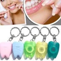 ราคา ไหมขัดฟัน พวงกุญแจ ไหมขัดฟัน แบบพกพา เครื่องมือทําความสะอาดช่องปาก 5 ชิ้น (25569763733)