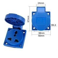 ราคา TYPE:312 INDUSTRIAL PLUG SOCKET ,POWER PLUG,เพาเวอร์ปลั๊ก,ปลั๊กอุตสาหกรรม,ปลั๊กตัวเมียแบบฝังหน้าตรง 2P+E 16A 220V IP65 (24708451167)