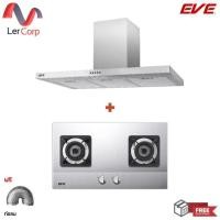ราคา (Eve) เครื่องดูดควันติดผนัง HC-STEELPRO-90 + เตาแก๊สแบบฝัง รุ่น BLAZE 2S ฟรีท่อลม 1.5 เเมตร (28563492231)