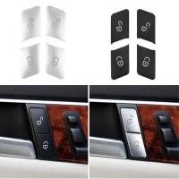 ราคา สําหรับ Mercedes Benz ABCE GLA CLA GLK GLE CLS ML GL W204 W212 W246 W166 รถประตูปลดล ็ อคปุ ่ มตกแต ่ งฝาครอบ Trim สติกเกอร ์ (24826705680)