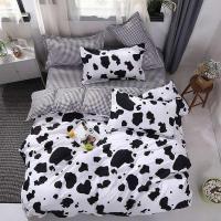ราคา ผ้าปู7ฟุต !! ชุดเครื่องนอนพร้อมผ้านวม ลายวัว (3469843954)
