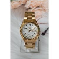 ราคา นาฬิกา SEIKO 5 Automatic รุ่น SNKL58K1 นาฬิกาข้อมือผู้ชาย สายสแตนเลส สีทอง - ของแท้ 100% ประกันสินค้า 1 ปีเต็ม (18275953122)
