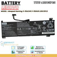 ราคา (ส่งฟรี ประกัน 1ปี) Lenovo แบตเตอรี่ โน๊ตบุ๊ค Lenovo Ideapad Gaming 3-15ACH6 3-15IHU6 L20C3PC2 ของแท้ (14999293310)