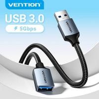 ราคา Vention สาย USB 3.0 สายต่อชายหญิง 3.0 2.0 สาย USB Extender สําหรับ PS4 Xbox สมาร์ททีวี PC สายต่อ USB (29781147145)