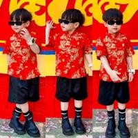 ราคา Kc // เสื้อเชิ้ตตรุษจีนเด็กชาย คอจีน กระดุมสไตล์จีน เท่ๆ หล่อสุดๆ งานนี้ต้องมี (13264552570)