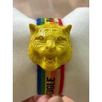 ราคา GUCCI Le Marche Des Merveilles Yellow Tiger Quartz Silver Dial Men's Watch YA146410 (29810820733)