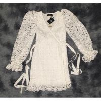 ราคา [มือสอง] Dress ลูกไม้ สีขาว งานป้าย (20782852427)