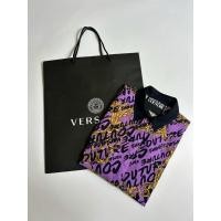 ราคา เสื้อ VERSACE JEANS COUTURE SHIRT PURPLE&BLACK (28230471797)