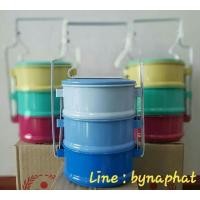 ราคา ปิ่นโตเคลือบ โบราณ แบบคละสี 3 ชั้น (1503230634)