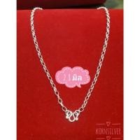 ราคา สร้อยคอเงินแท้ 92.5% ลายผ่าหวายรี (2475413311)