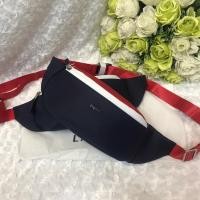 ราคา [พร้อมส่ง] Lacoste Belt Bag กระเป๋าคาดอกผู้ชาย ลาคอสต์ สีกรม,แดง,ขาว สายผ้า ปากกว้าง 10 นิ้ว (10463830217)