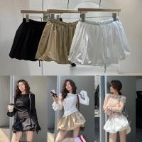 ราคา #AB Short ballon-shaped skirt กระโปรงสั้นทรงบอลลูน กระโปรงบอลลูน (29502788445)