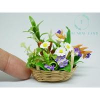 ราคา กระเช้าดอกไม้-ต้นไม้จิ๋ว สวนจิ๋ว กระเช้าดอกไม้จิ๋ว ชุดดอกไม้-ต้นไม้ดินปั้นในตะกร้าจิ๋ว ดอกไม้ดินปั้น ตกแต่งโต๊ะทำงาน สวน (26767868175)