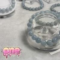 ราคา หินอความารีน อความารีน Aquamarine กำไลข้อมือหินแท้ หินนำโชค หินมงคล ขนาด 9 มม. (24688560991)