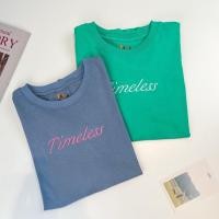 ราคา เสื้อยืดโอเวอร์ไซส์ ปักลายตัวอักษร Timeless (24472435078)