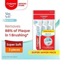 ราคา แปรงสีฟัน Colgate SlimSoft Deep Clean Valuepack 3s , 6s (นุ่ม) (40003168894)