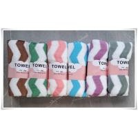 ราคา ผ้าเช็ดหน้าเช็ดผม ลายซิกแซก(ญ) TW ขนาด 35×75cm เนื้อผ้านุ่ม ลายสวย ซับน้ำดี ส่งจากไทย AAA (24538507882)