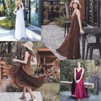 ราคา ป้ายviv เดรสอัดพลีทใหญ่ ผ้าชีฟองเกรดดี งานพริ้วมาก คอวีลึก มีซับในไม่ต้องกลัวบางนะคะ งานสวยสุดๆ (5179095963)