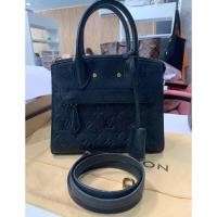 ราคา Louis Vuitton Pont Neuf MM Black Monogram Empreinte Leather Bag Louis Vuitton (22932668491)